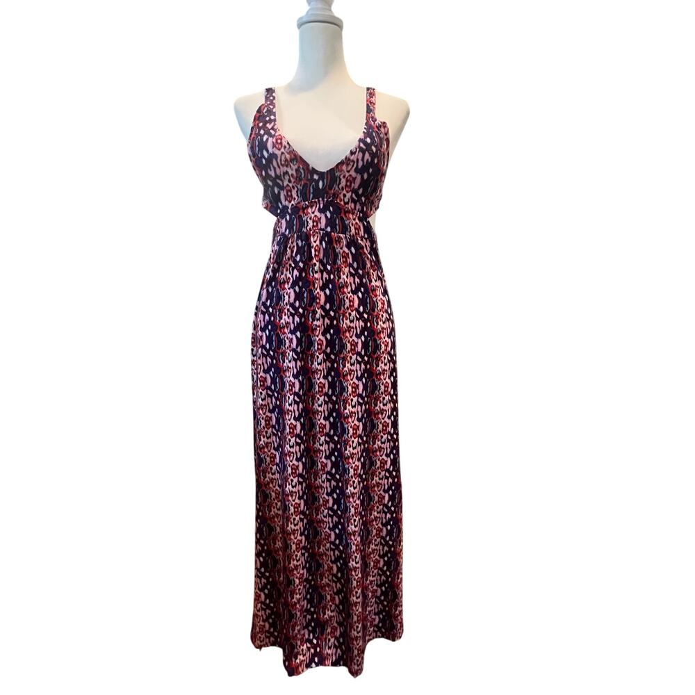 bay phat halter dress y2k maxi pink and purple womes size small